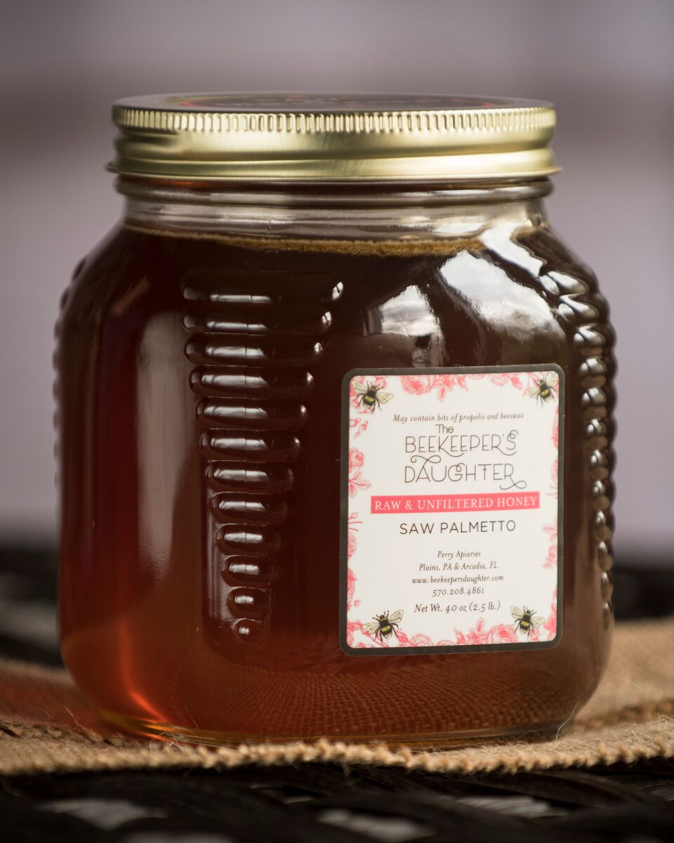 Saw Palmetto Raw Honey - two 2.5lb Jars – 5lbs total