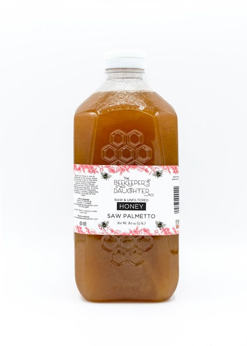 Saw Palmetto Raw Honey - 5lb Jar