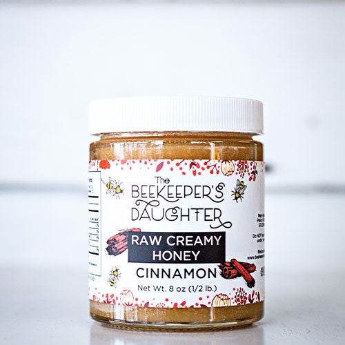 Cinnamon Creamed Honey - 1/2 lb Jar