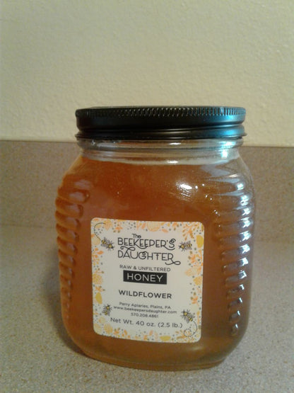 Wildflower Raw Honey - 2.5lb Jar