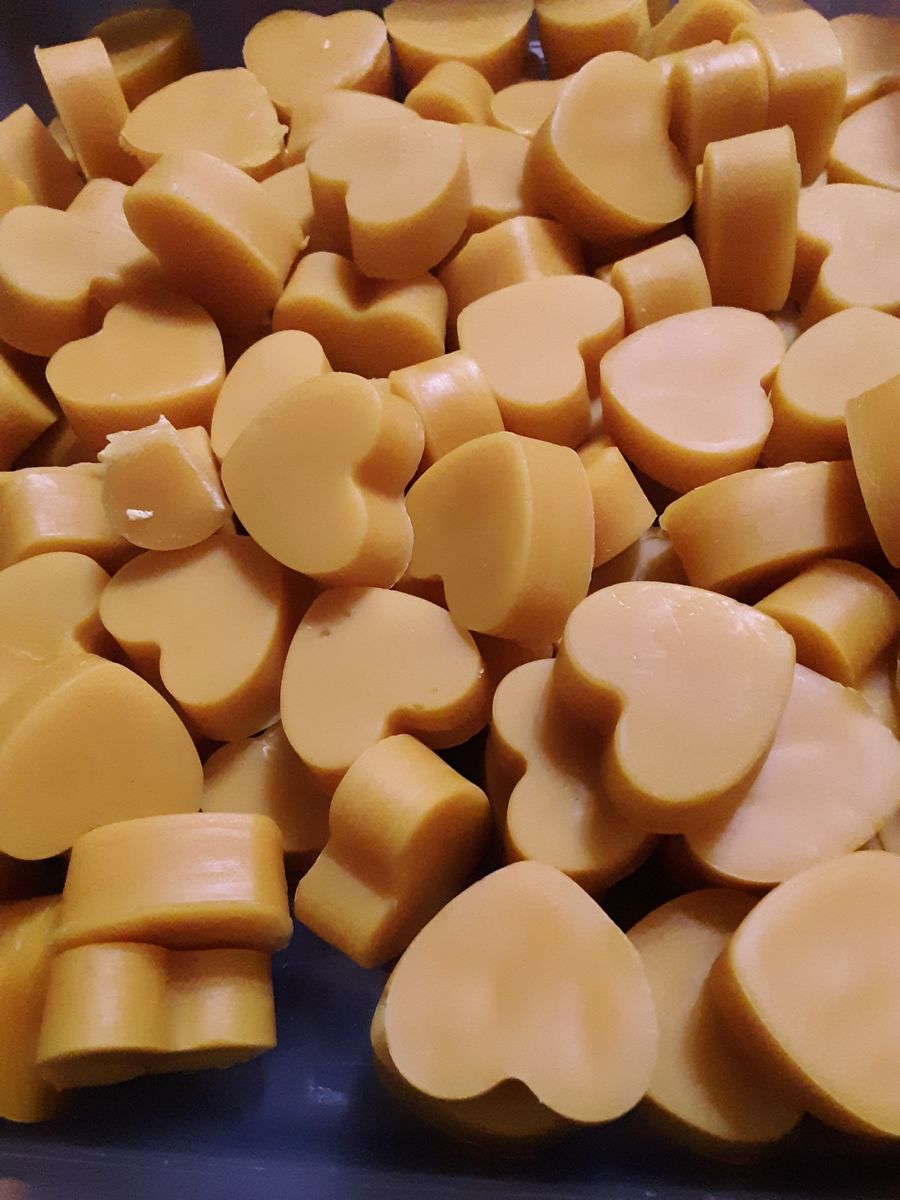 Unfiltered Raw Beeswax Bar -1lb