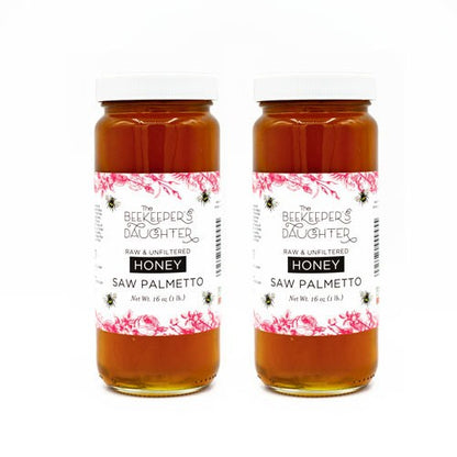 Saw Palmetto Honey – two 1lb Jars - 2lbs total