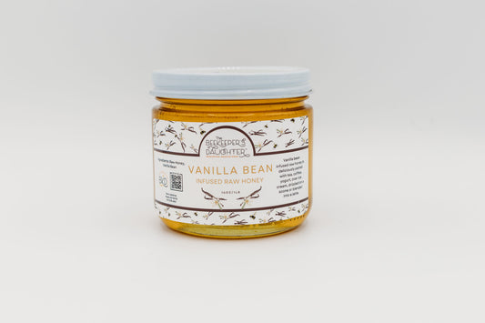 Vanilla Bean Infused Raw Honey - 11 oz