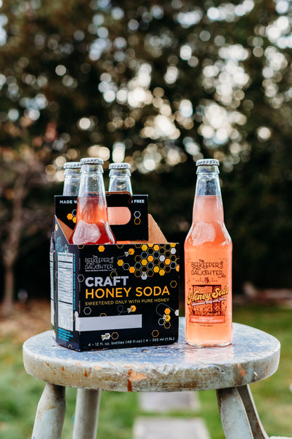 Swarmin' Strawberry Lemonade Honey Soda