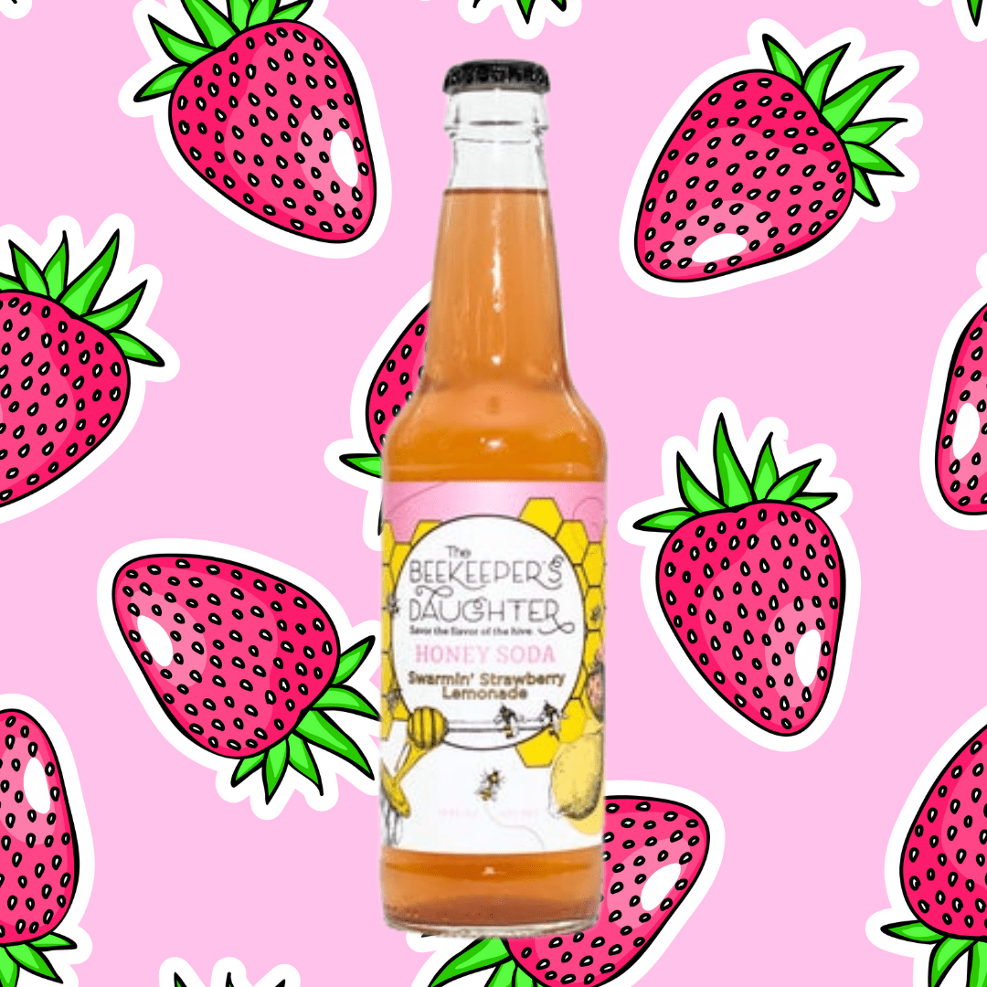 Swarmin' Strawberry Lemonade Honey Soda