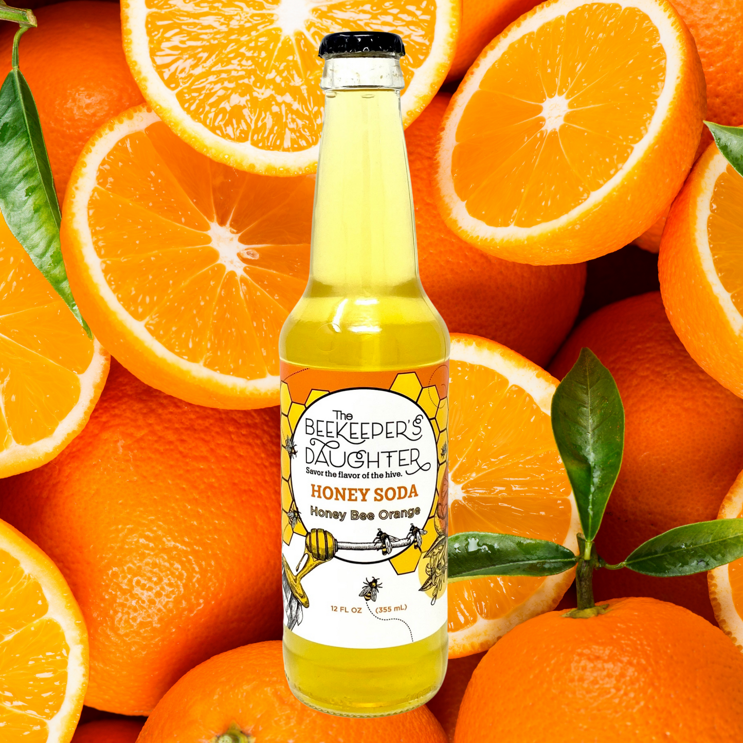Honey Bee Orange Honey Soda