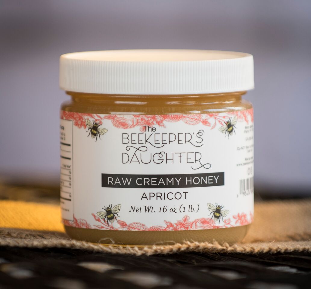 Apricot Creamed Honey – 1lb Jar