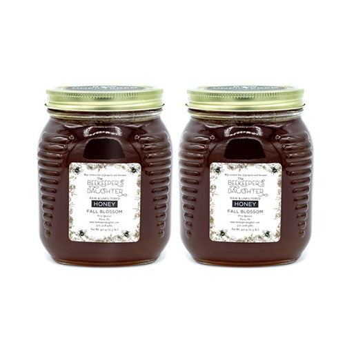 Fall Blossom Raw Honey - two 2.5lb Jars - 5lbs total