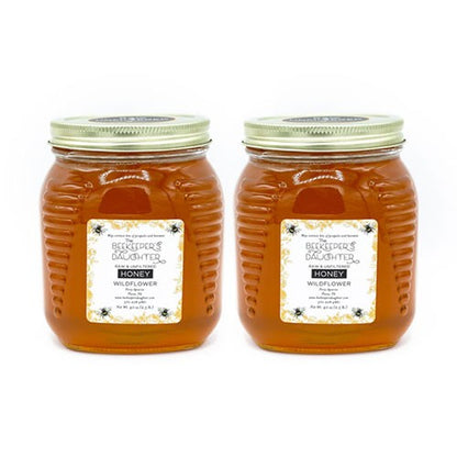 Buckwheat Blossom Raw Honey - two 2.5lb Jars – 5lbs total