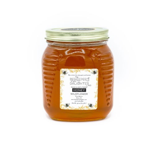 Wildflower Raw Honey - two 2.5lb Jars - 5lbs total