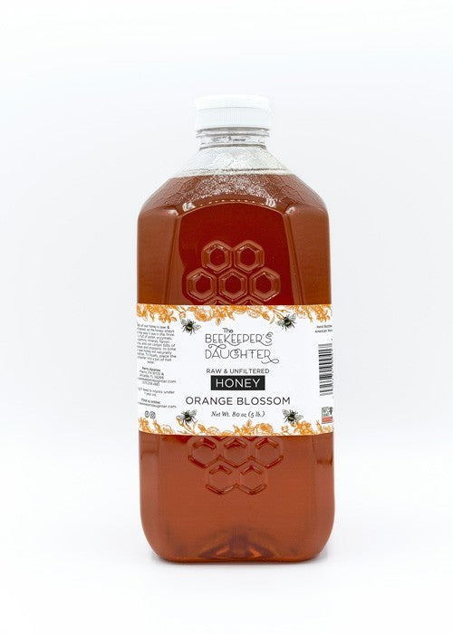 Orange Blossom Raw Honey - 5lb Jar – The Beekeeper's Daughter - Hand ...
