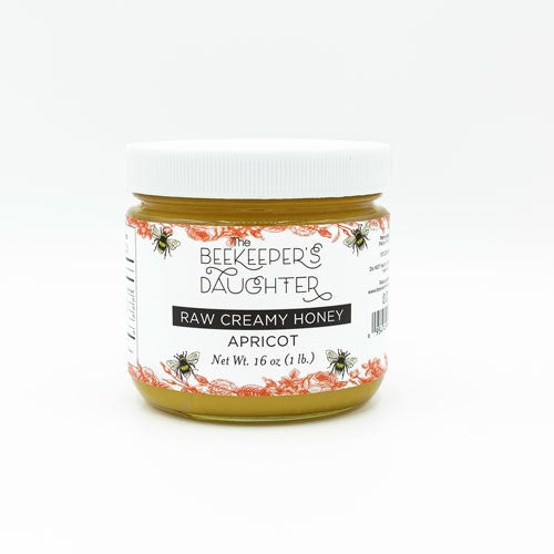 Apricot Creamed Honey – 1lb Jar