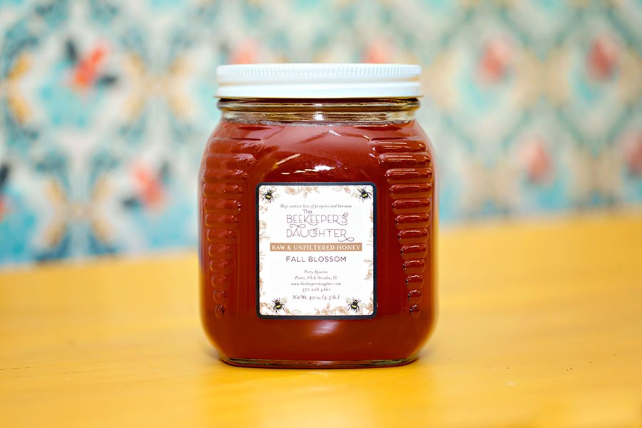 Fall Blossom Raw Honey -  2.5lb Jar