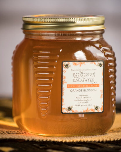 Orange Blossom Raw Honey - two 2.5lb Jars – 5lbs total