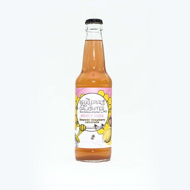 Swarmin' Strawberry Lemonade Honey Soda