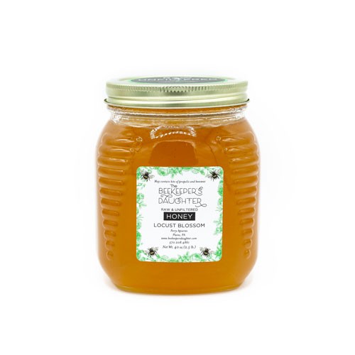 locust honey in a 2.5 pound jar