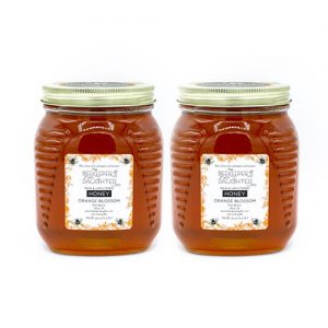 2 2.5 pound orange blossom honey
