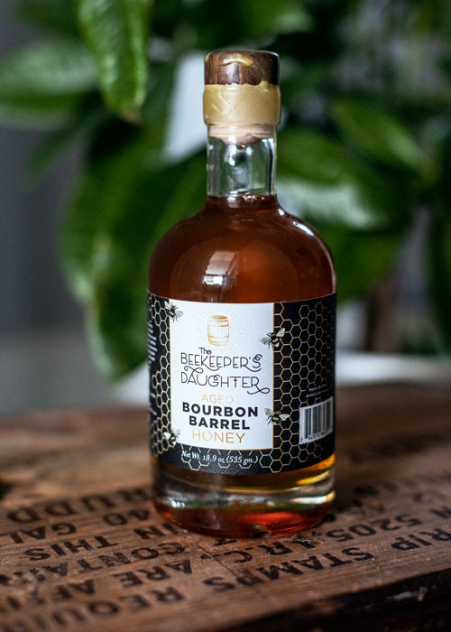 aged bourbon barrel honey sealed