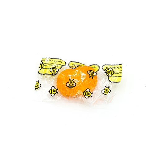 orange piece of honey candy
